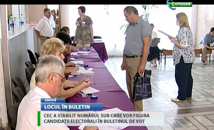 CEC a stabilit numărul sub care vor figura candidaţii electorali în buletinul de vot